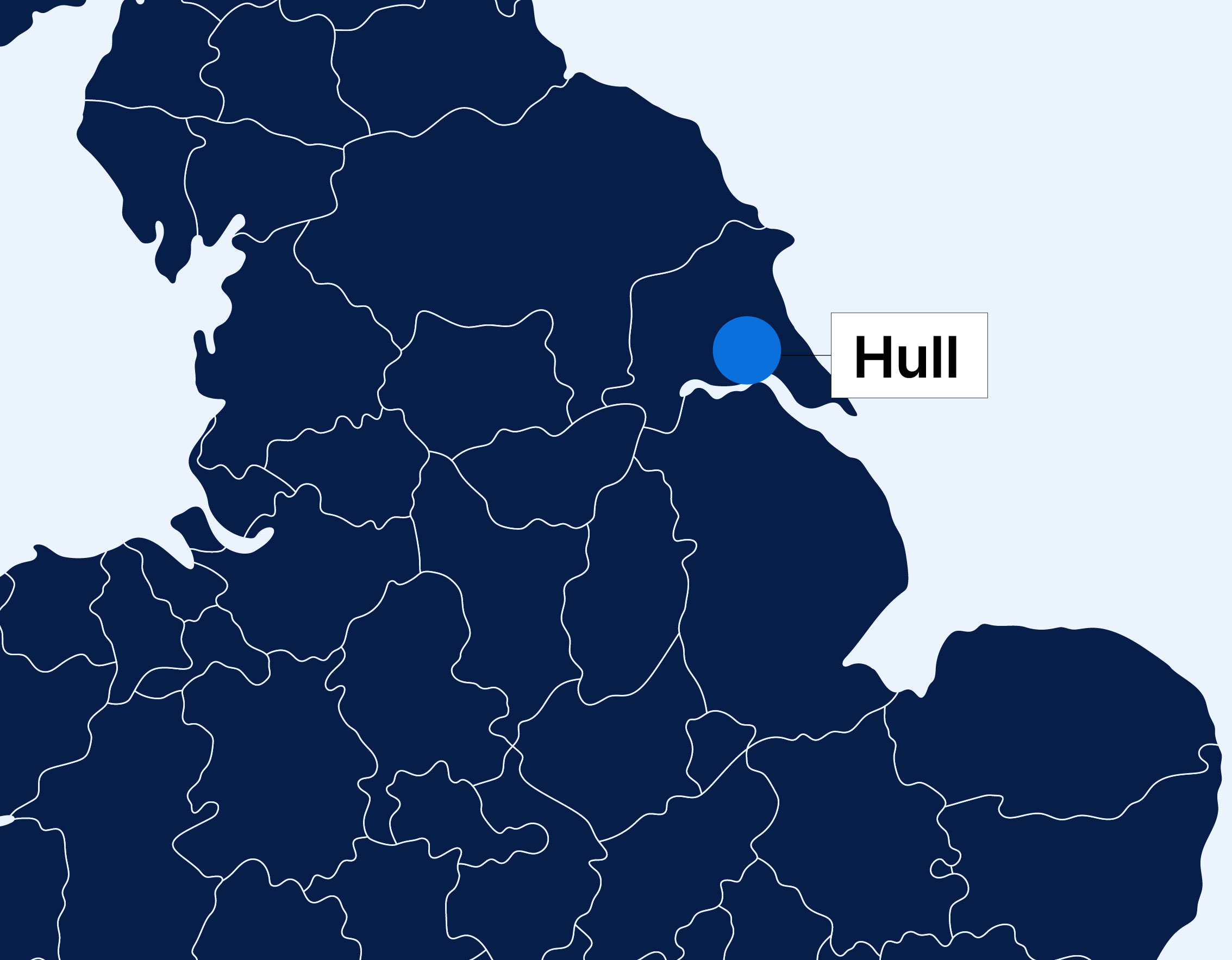 Hull is the borough of the lowest overall resilience