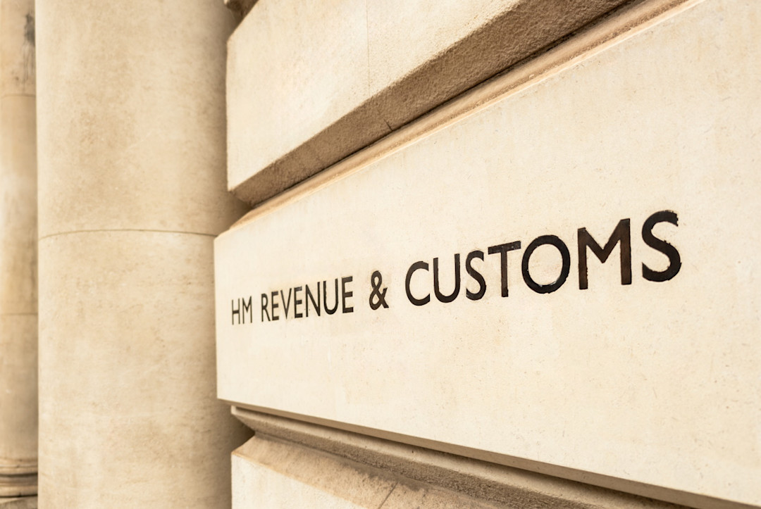 HMRC sign at an angle on a building.jpg